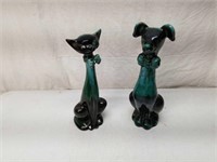 Blue Mountain Pottery Dog and Cat