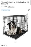 Vibrant Life - Single-Door Folding Dog Crate with