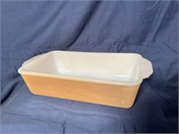 Fire King Peach Luster 1 qt Loaf Pan