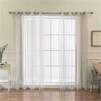 SET OF 2 BHF SHEER COLLECTION CURTAIN