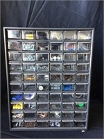 Storage Organizer Cabinet with Contents