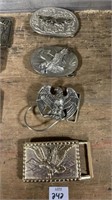 4 belt buckles