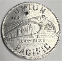 Rare 1934 Union Pacific Lucky Piece