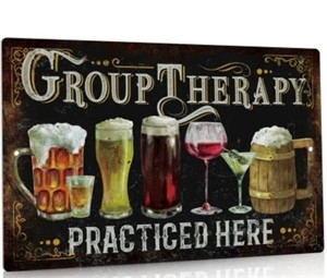 Group Therapy Metal Sign