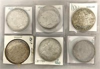 Six Silver Dollars