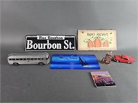 Metal Signs, Vintage Tin Toys, and More
