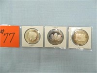 (3) Commemorative Silver Type Coins