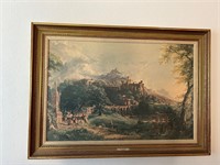 “The Departure” Thomas Cole Framed Print