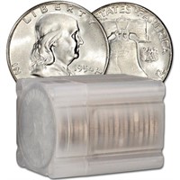 Roll of (20) BU Franklin Halves - 90% Silver