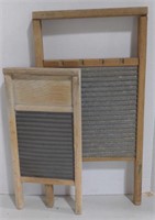 (AB) Pair of vintage washboards