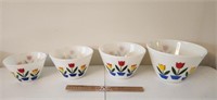 Fire King Tulip Nesting/Mixing Bowls