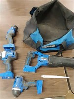 4 Kobalt 24v max tools NO BATTERIES INCLUDED