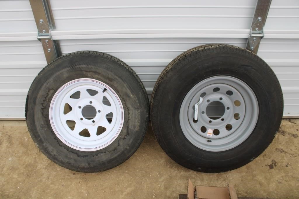 2 spare tires with rims