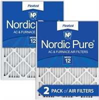 Nordic Pure 10x20x1 MERV 12 Pleated AC Furnace Ai