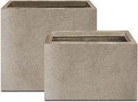 Kante 23.6 & 19.4 L Concrete Planters