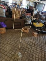 Vintage Metal Bird Cage Stand - approx 64" tall