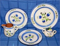 12 Pieces Stangl Blue Tulip Pattern