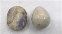 White Moonstone Blue Flash White Ocean Jasper Egg*