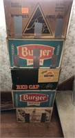 Early beer boxes *has fold in tabs