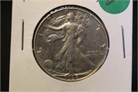 1938-D Walking Liberty Silver Half Dollar Key Date