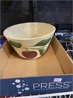 wyatt ware bowl with Apple print