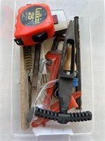 Measurers, Pipe Wrench, Chisel, Safety Glasses
