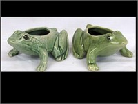 LOT OF TWO FROG PLANTERS