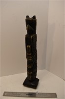 Chalkware Totem Pole 16"