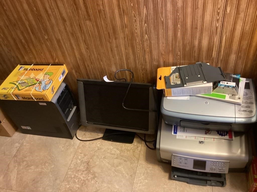 Compaq Computer & Monitor with HP Printer