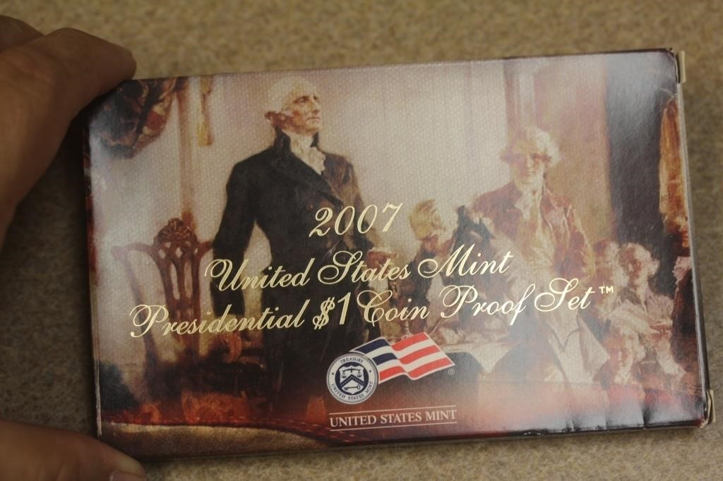 2007 US Mint Presidential $1.00 Coin Proof Set