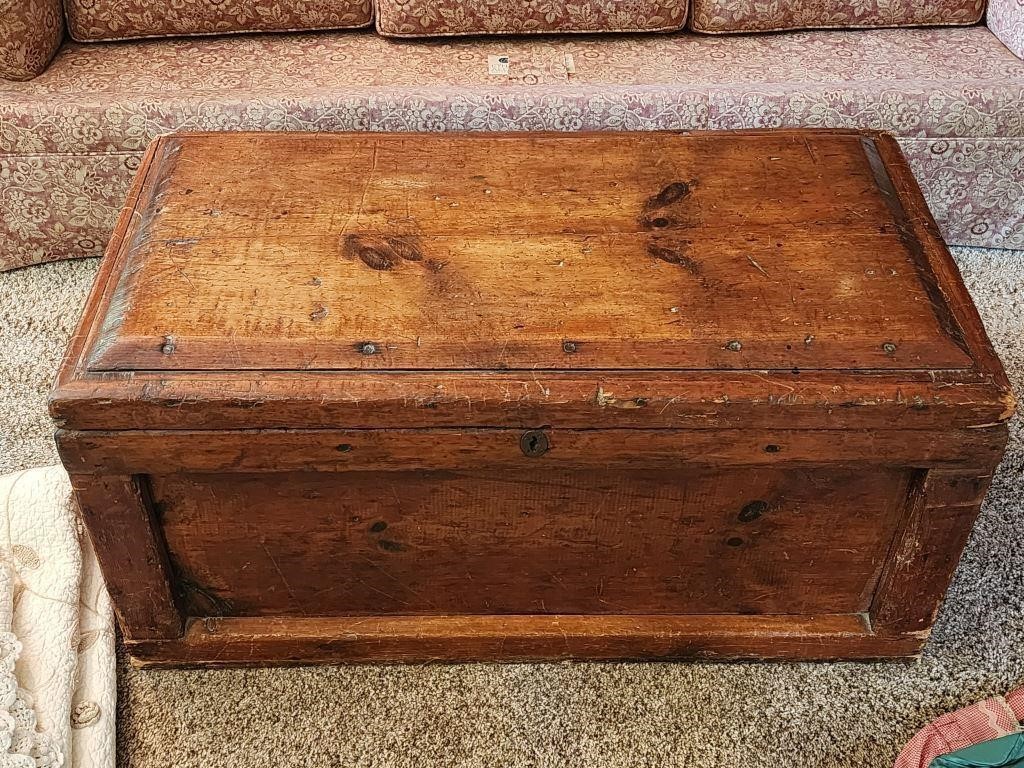 Primitive Antique Carpenters Chest