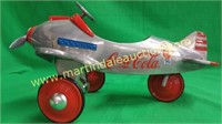 Coca-Cola Die-Cast Model Miniature Pedal Car Plane