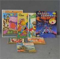 Assorted Children's Books and Puzzle