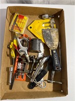 Flat of assorted tools