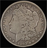 1893-O MORGAN DOLLAR FINE