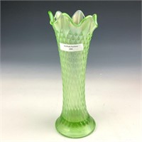 NW Lime Green Diamond Point Vase