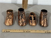 BRONZED BABY SHOES