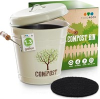 Third Rock Kitchen Counter Compost Bin-1.3 Gallon