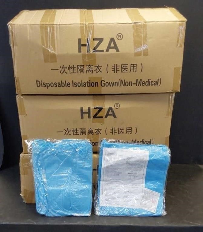 3 CASES OF 80 DISPOSABLE ISOLATION GOWN