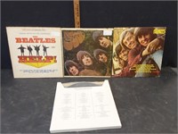 4 RECORD ALBUMS BEATLES, MONKEYS