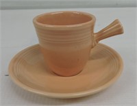 Fiesta Post 86 AD cup & saucer, apricot