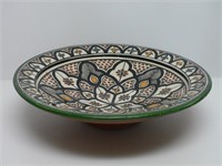 LARGE MORROCAN STYLE CERMIC STAND BOWL