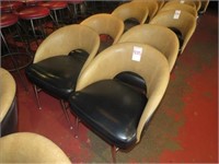 LOT, (4) PADDED BAR CHAIRS