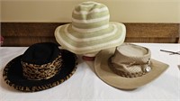 Trio of Assorted Hats