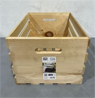 Large Wood Crate, 18" x 12.5" x 9.5"' READ DETAILS