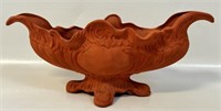 QUALITY EMBOSSED TERRA COTTA FOOTED PLANTER