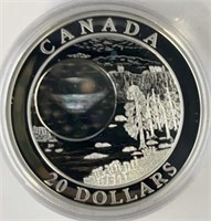 2004 Northwest Territories Diamond $20 Silver Coin