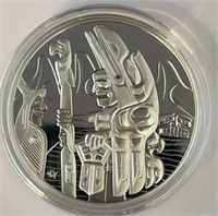 2005 $30 Sterling Silver Totem Poles Coin