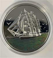 2005 Tall Ship Series $20 Silver Coin