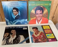 4 Vinyles 33 tours dont 1album double Elvis